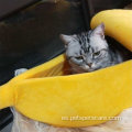 Pet Cat House Bed Forma de plátano Lindo